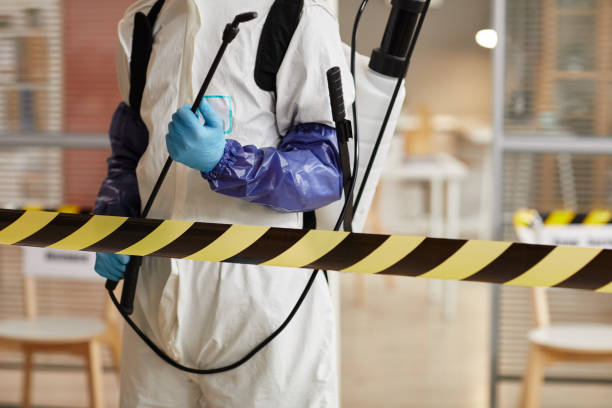 Professional Biohazard Cleanup technician working in Weirsdale, FL